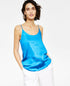 Bar III Womens Satin Sleeveless Top